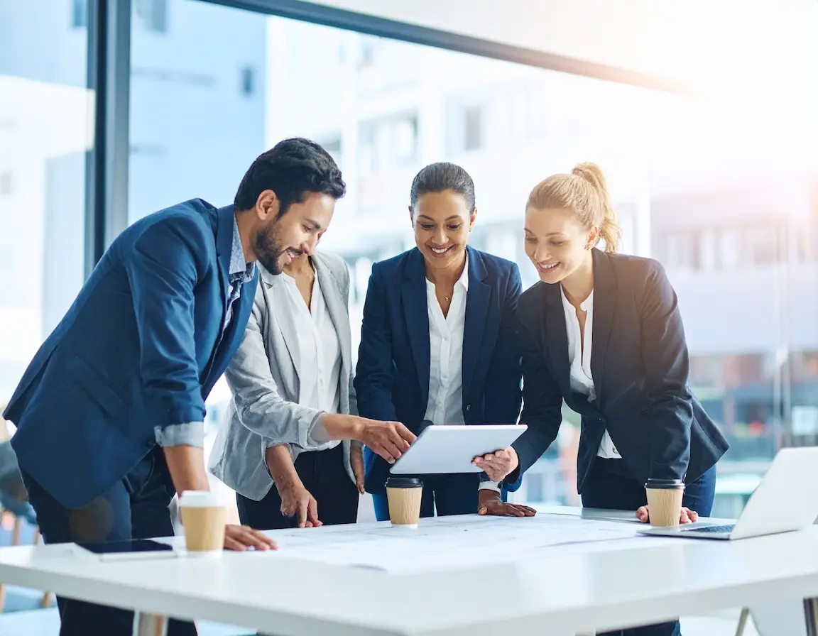 IT professionals working together